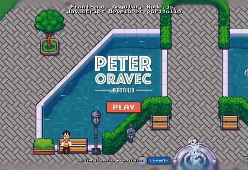 I created pixelart game “portfolio” using only AI