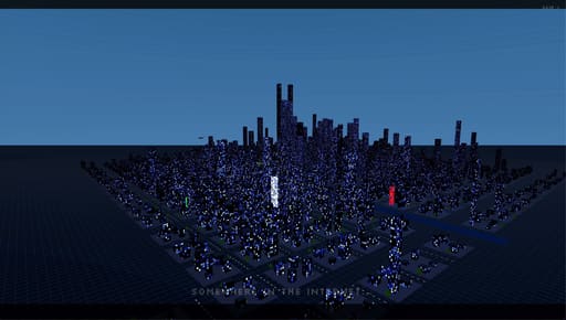 I vibe coded a 3D city with 21,000 lines in 4 days - every GitHub dev is a building